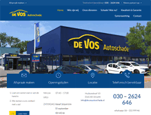 Tablet Screenshot of devosautoschade.nl